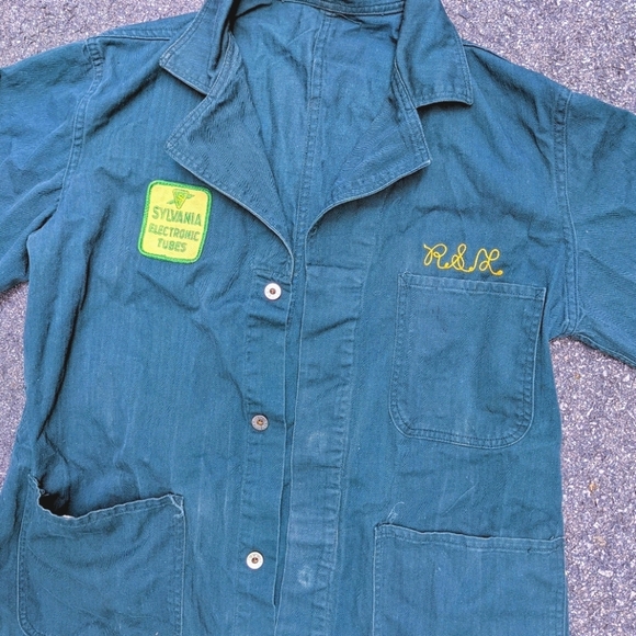 ✨SOLD✨VTG 30s SYLVANIA Electronic Tubes Coat - Picture 3 of 10